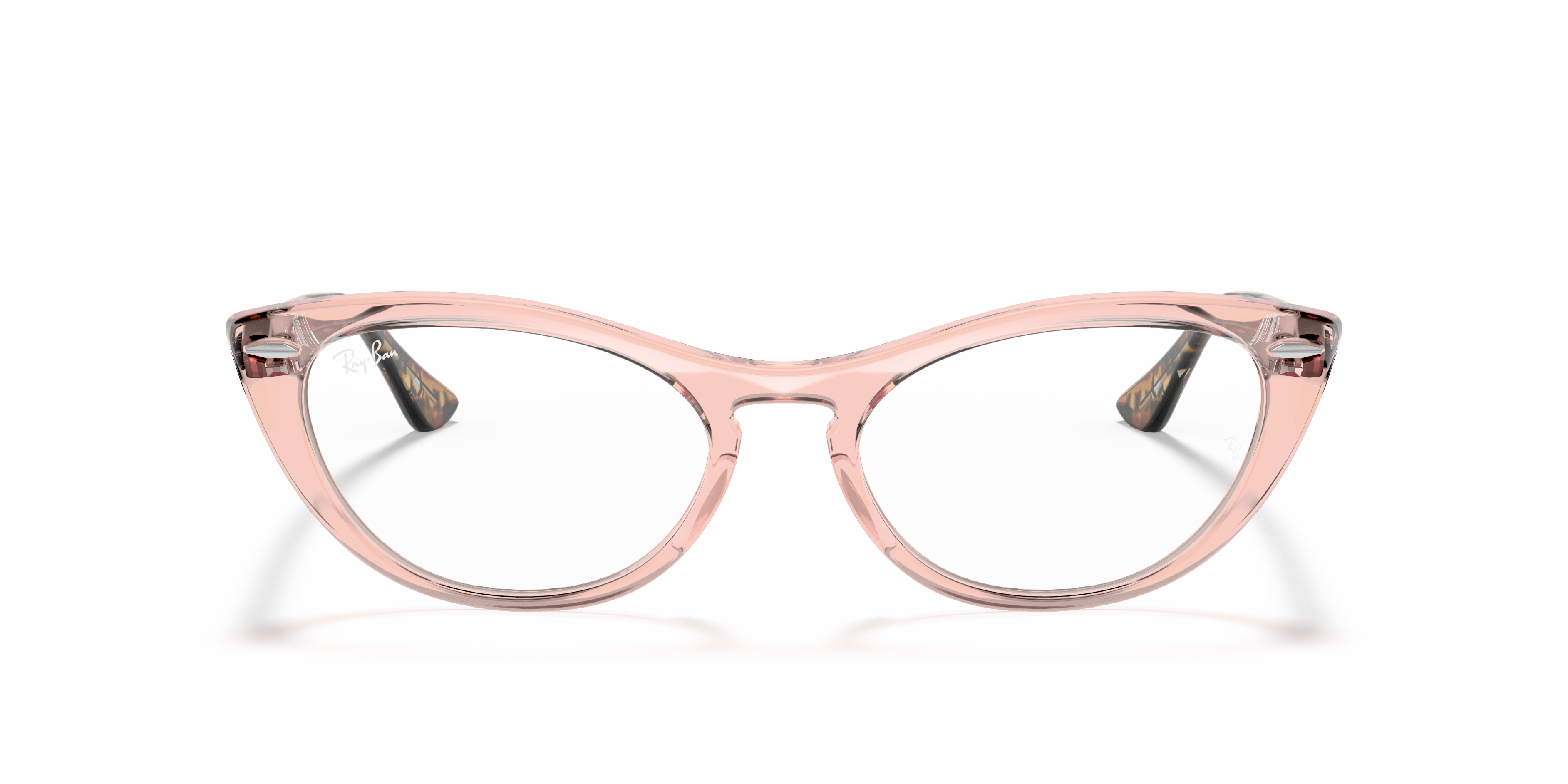 ray ban transparent light pink