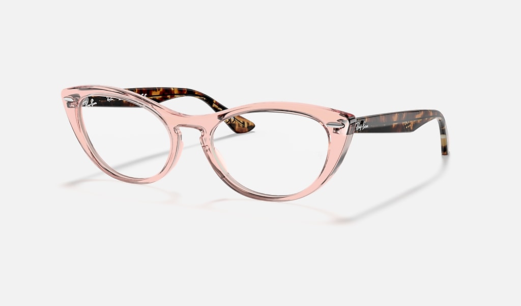Nina Optics Eyeglasses with Transparent Pink Frame | Ray-Ban®
