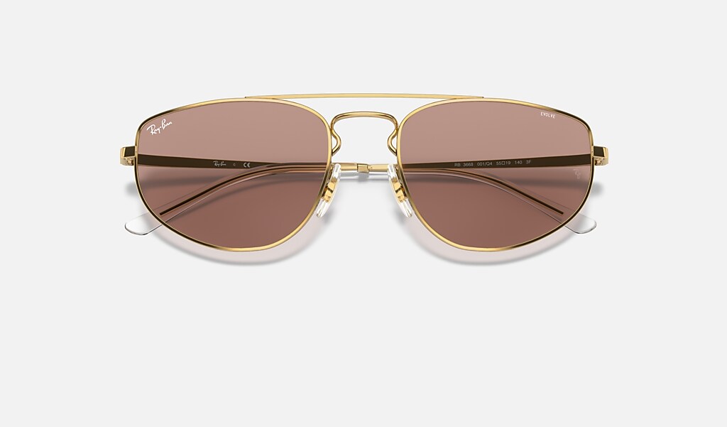 未使用 レイバン rayban rb3668 サングラス ゴールド ブラウン