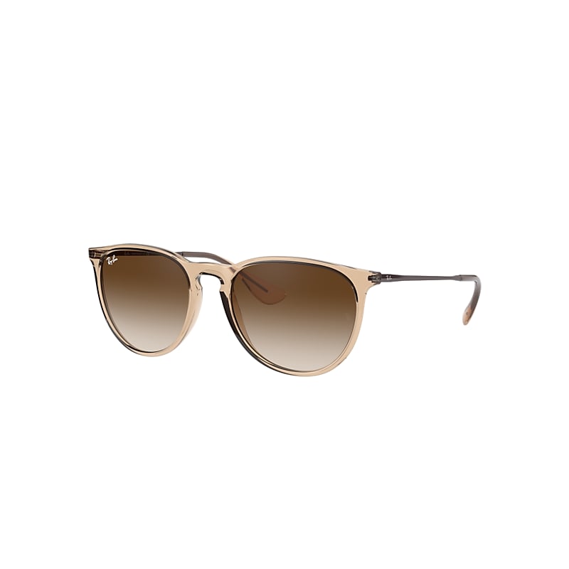 Ray-Ban Erika Color Mix Sunglasses Shiny Brown Frame Brown Lenses 57-18