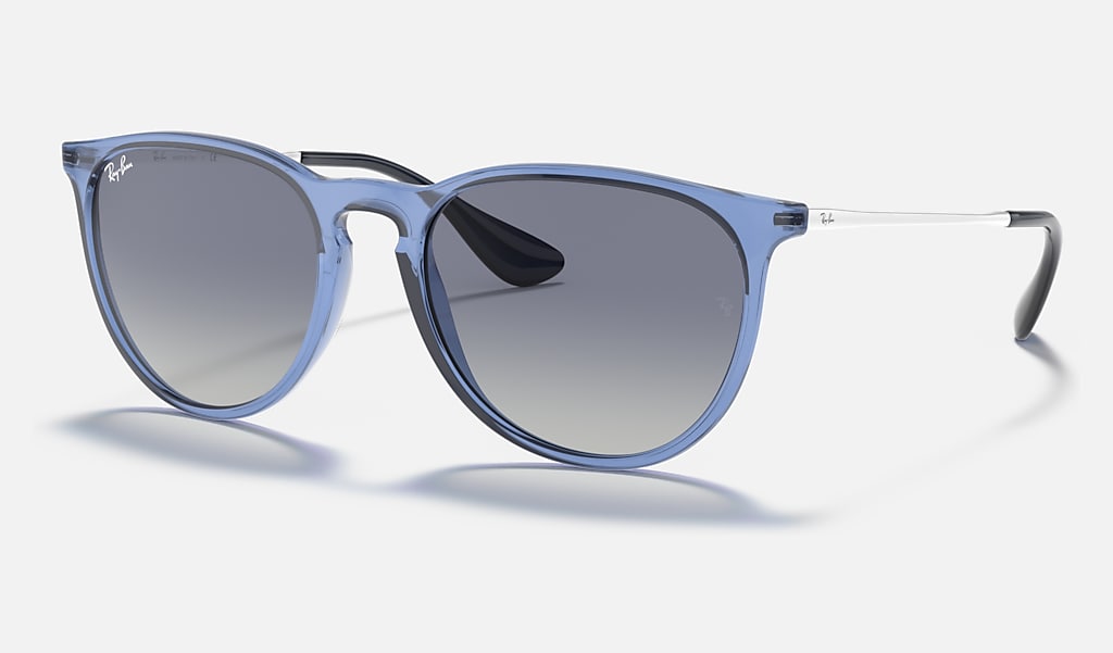 Erika Color Mix Sunglasses in Transparent Blue and Blue | Ray-Ban®
