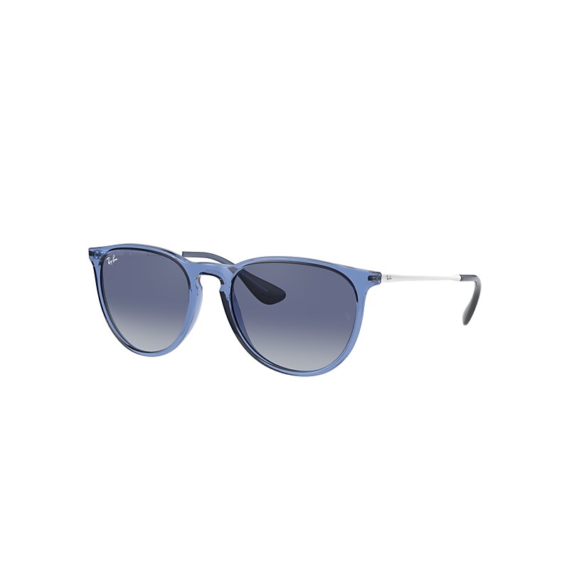 Ray-Ban Erika Color Mix Sunglasses Shiny White Frame Blue Lenses 54-18 product image