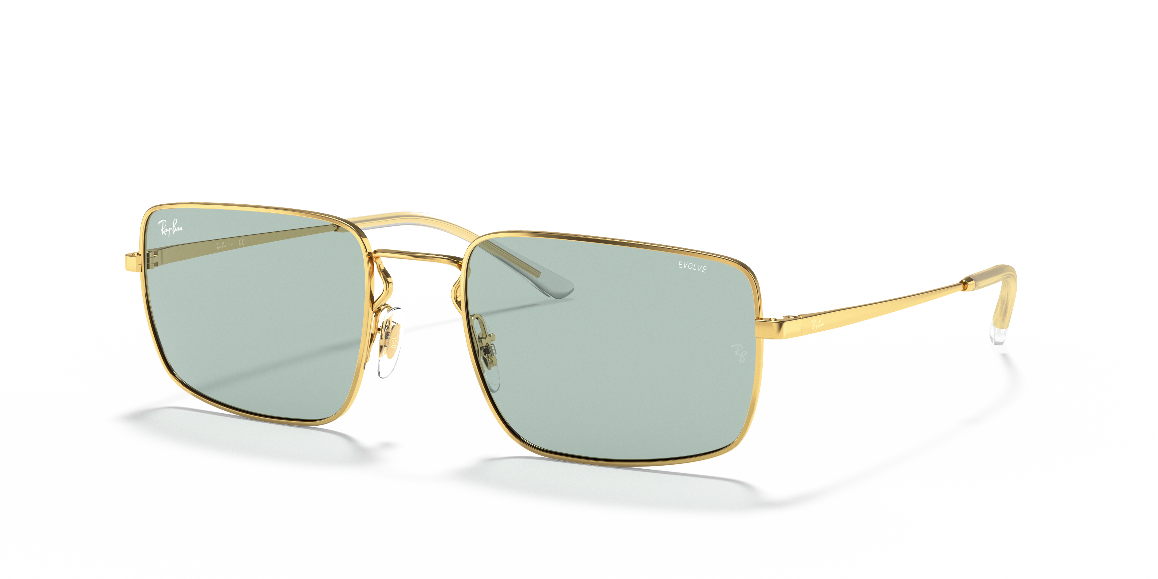 square metal ray bans