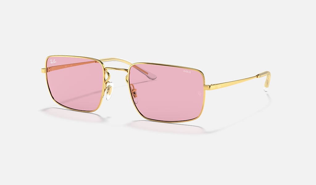 Jaarlijks boete schattig Rb3669 Sunglasses in Gold and Pink Photochromic | Ray-Ban®