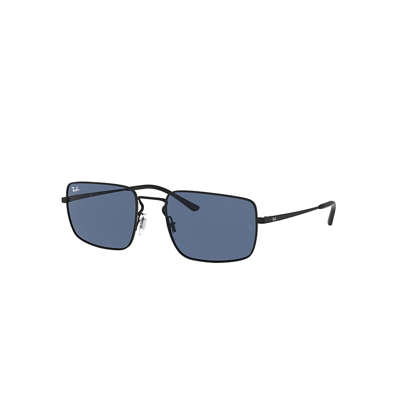 Ray-Ban Rb3669 Sunglasses Black Frame Blue Lenses 57-20 product image
