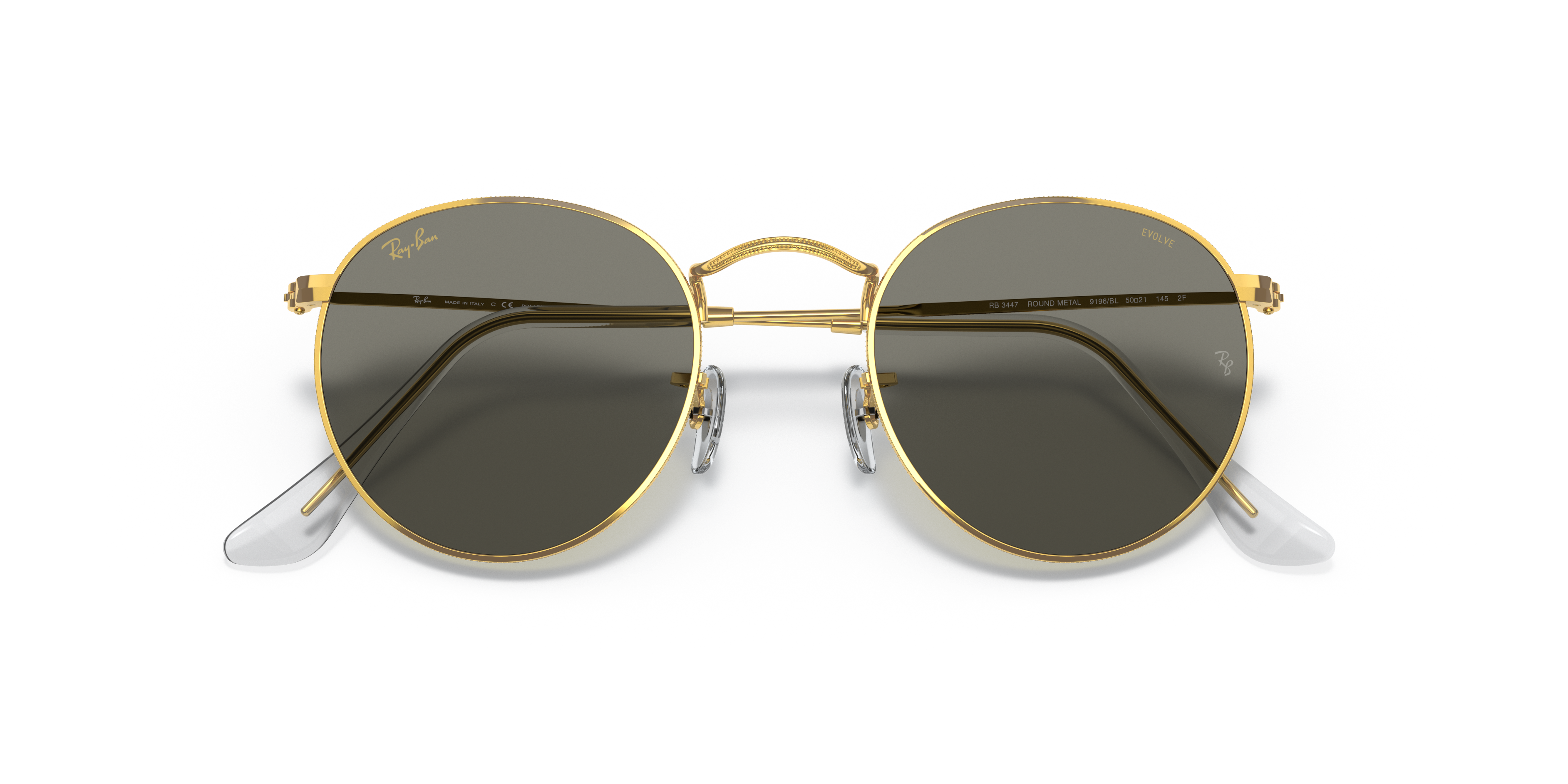 ray ban round metal evolve