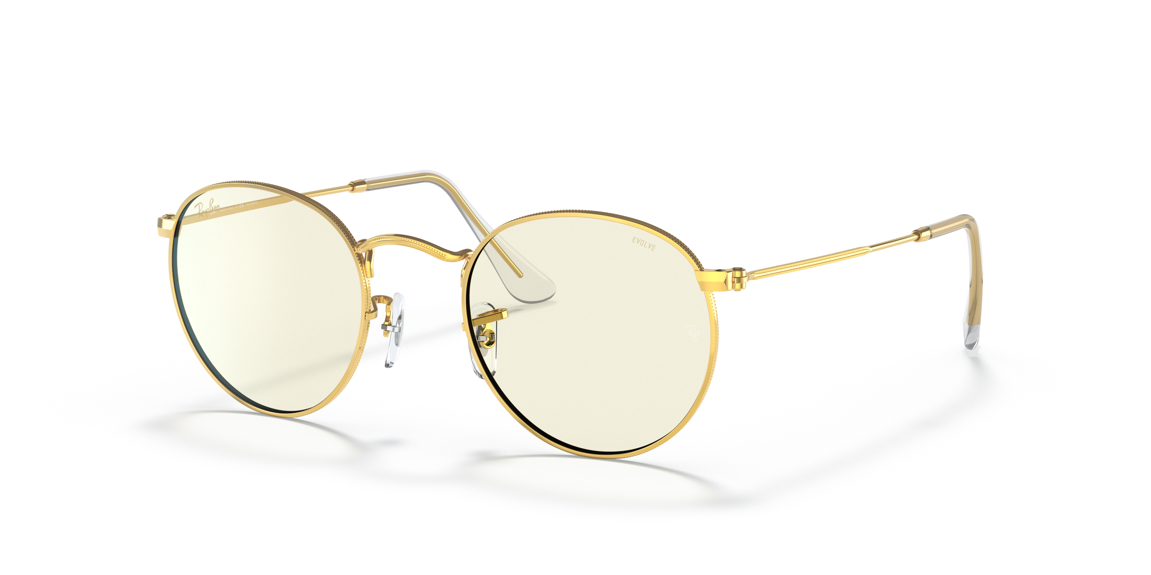 ray ban round clear