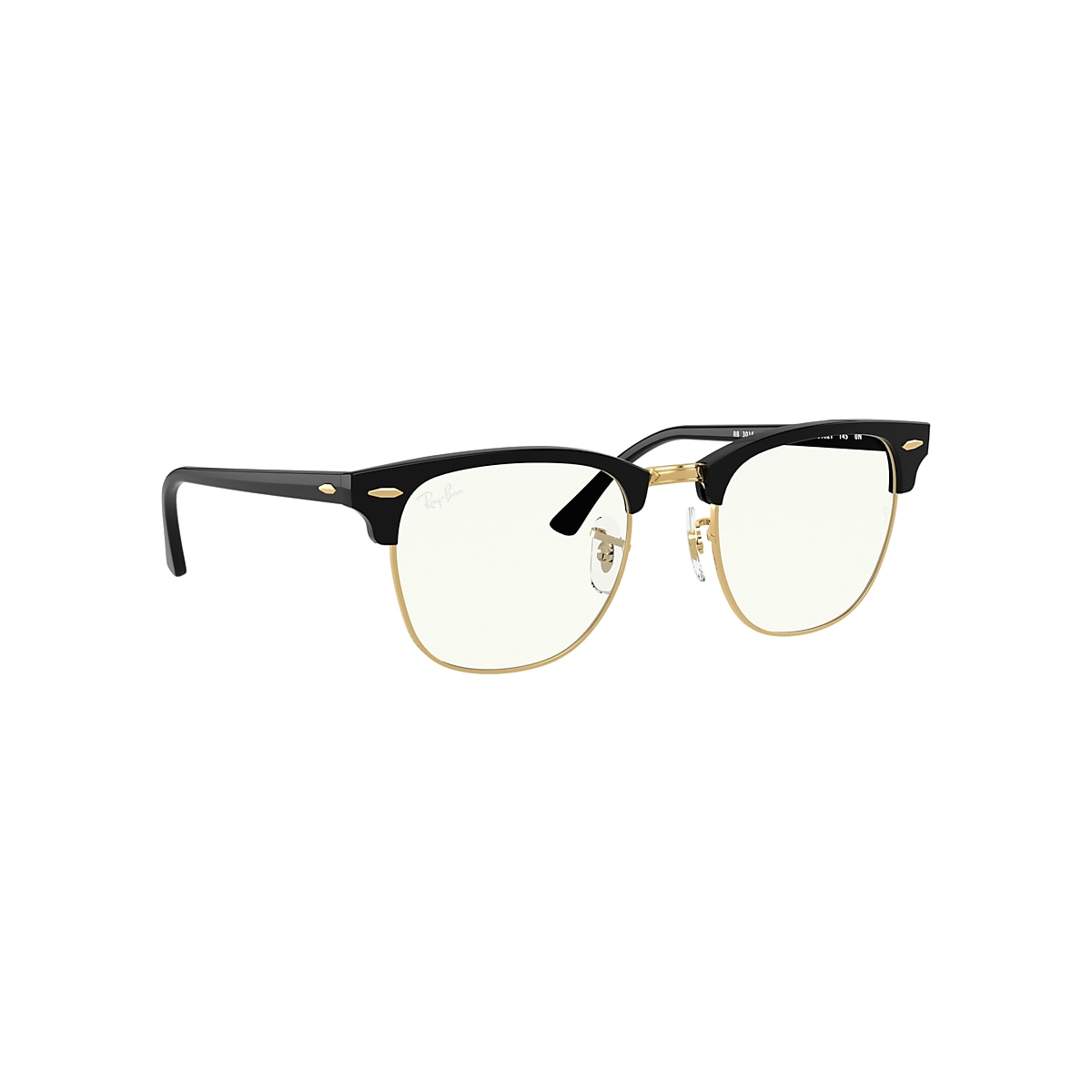 Usually Omitted among Clubmaster Blue-light Clear - Everglasses | Ray-Ban®