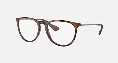 ERIKA BLUE-VIOLET LIGHT CLEAR Everglasses Havana and Clear (54-18