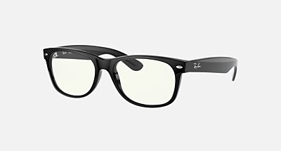 NEW WAYFARER BLUE-VIOLET LIGHT CLEAR Everglasses Black and Clear