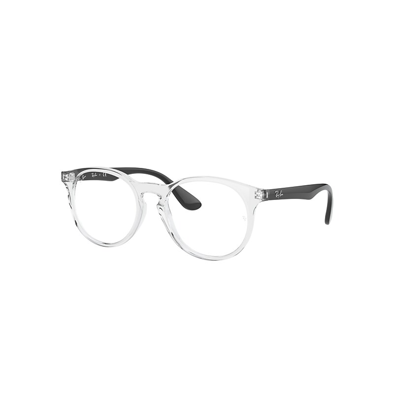 Ray-Ban Junior Rb1554 Optics Kids Eyeglasses Black Frame Clear Lenses Polarized 48-16