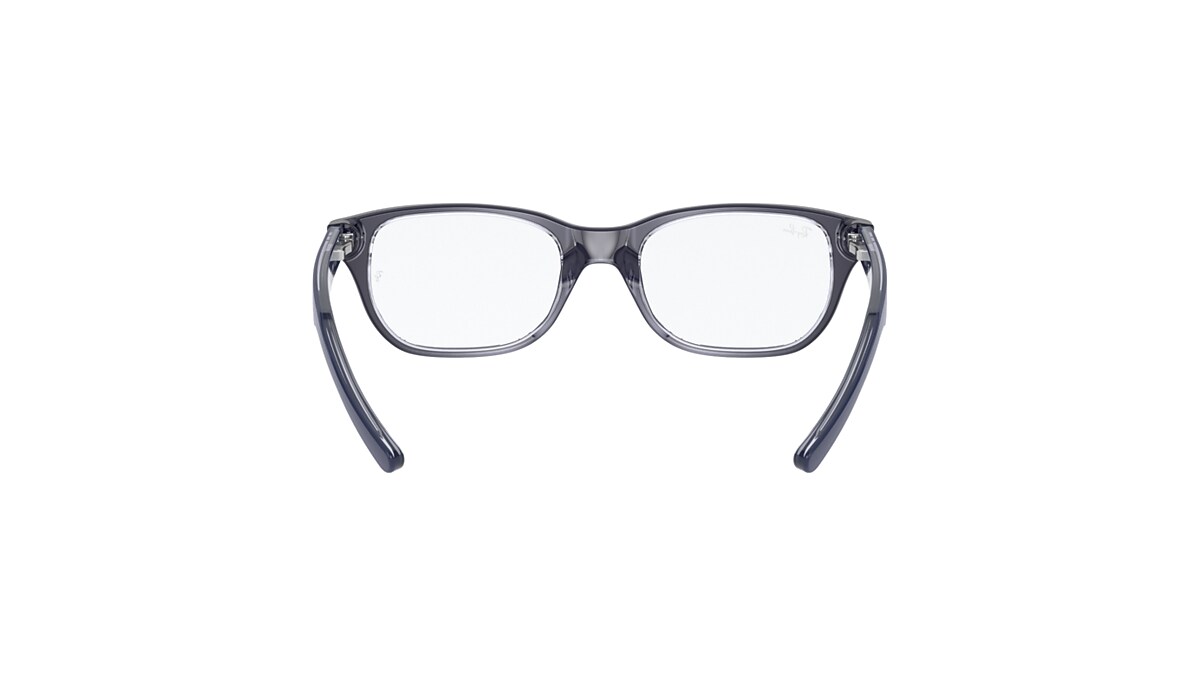 RB1555 OPTICS KIDS Eyeglasses with Blue On Transparent Frame