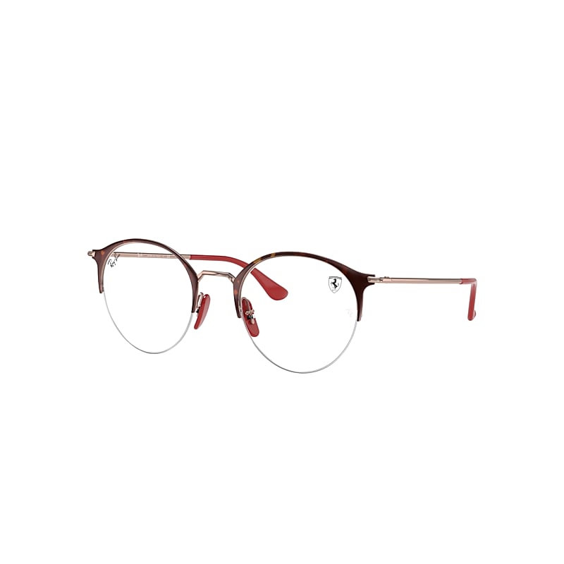 Ray-Ban Rb3578vm Scuderia Ferrari Collection Eyeglasses Shiny Copper Frame Clear Lenses 50-22