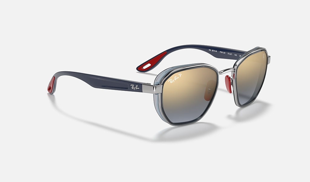 Rb3674m Scuderia Ferrari Collection Sunglasses in Gunmetal and Blue | Ray- Ban®