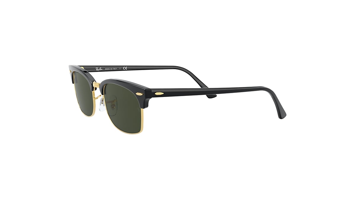 CLUBMASTER SQUARE LEGEND GOLD Sunglasses in Black and G-15 Green - RB3916F  | Ray-Ban® US