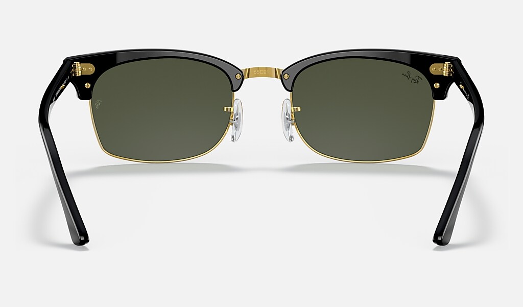 Clubmaster Square Legend Gold Sunglasses in Black and Green | Ray-Ban®