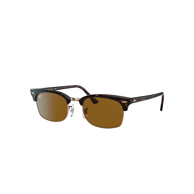 Ray-Ban Clubmaster Square Sunglasses Tortoise Frame Brown Lenses 55-21 product image