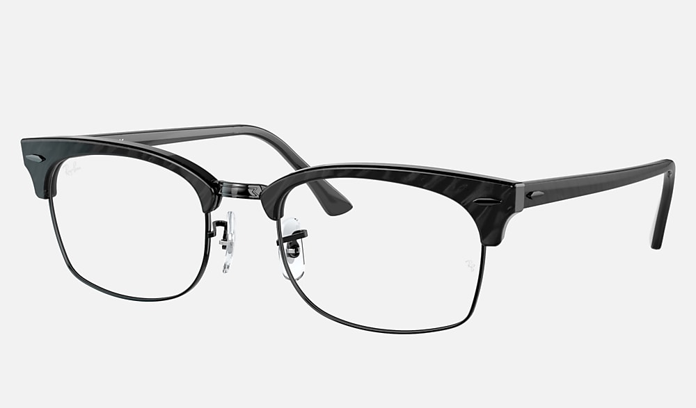 Ray-Ban RB3916F CLUBMASTER SQUARE 美品 CLUBMASTER SQUARE OPTICS Eyeglasses with Black and Clear (55-21