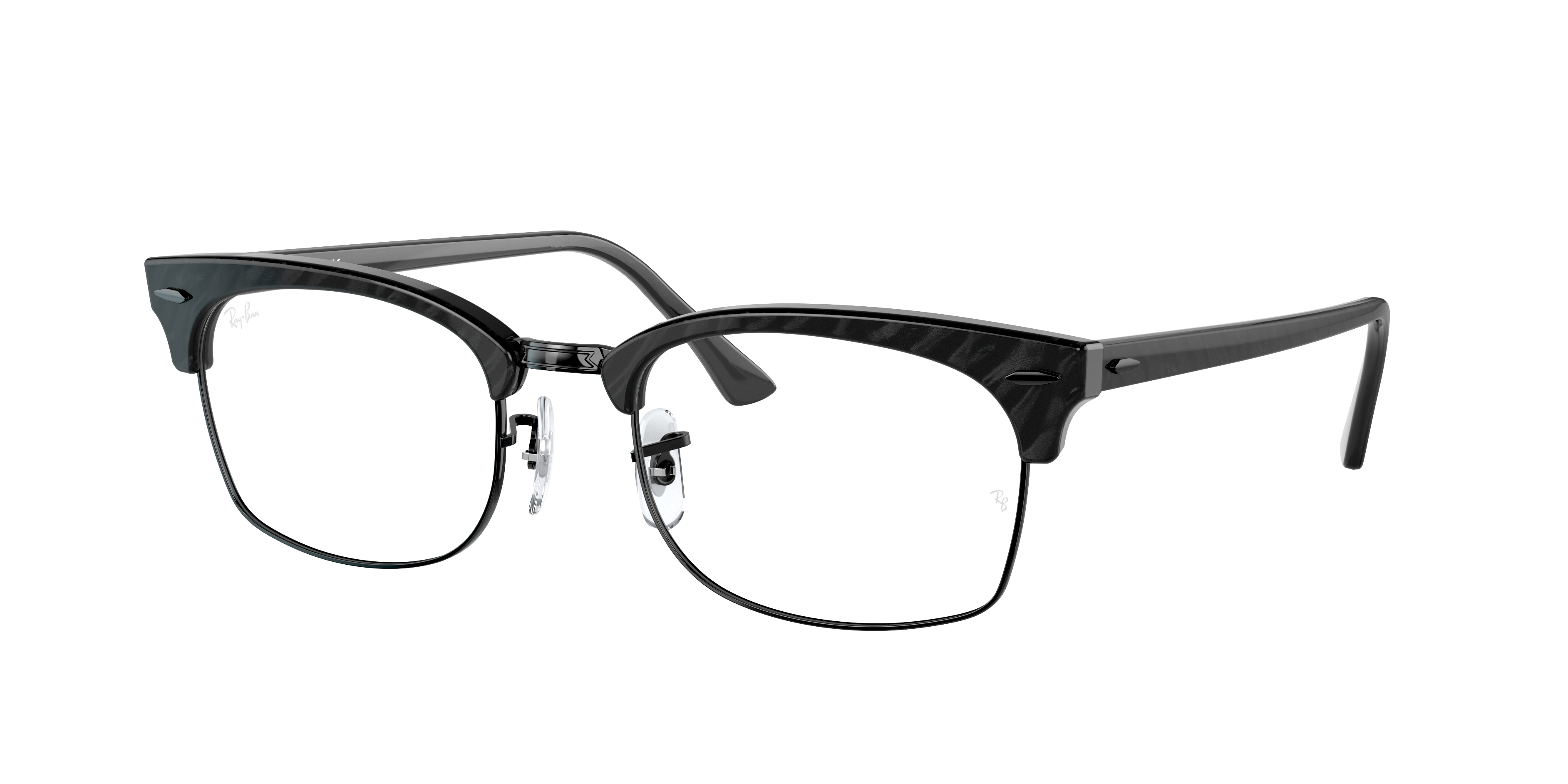 Ray-Ban RB3916F CLUBMASTER SQUARE 美品 CLUBMASTER SQUARE OPTICS Eyeglasses with Black and Clear (55-21