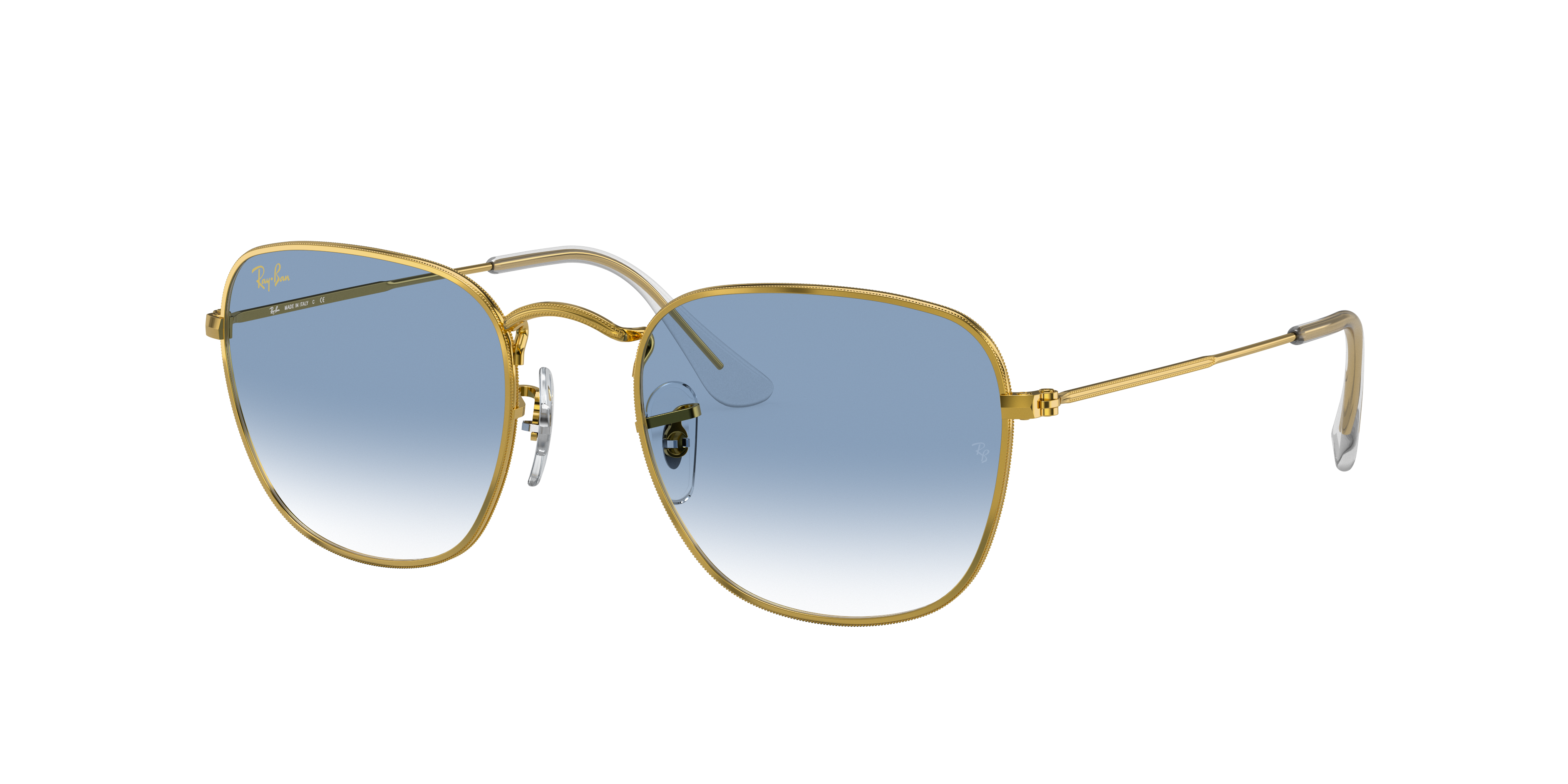 Frank Legend Gold Sunglasses in Gold and Light Blue | Ray-Ban®