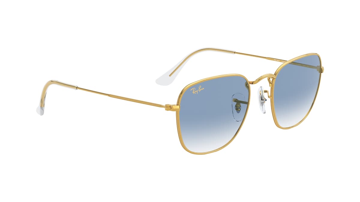 Ray ban frank legend gold best sale on face