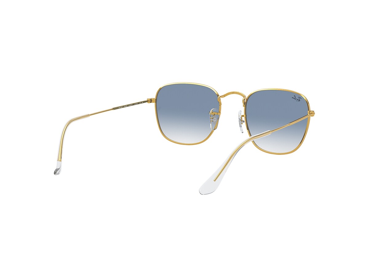 Frank Legend Gold Sunglasses in Gold and Light Blue | Ray-Ban®