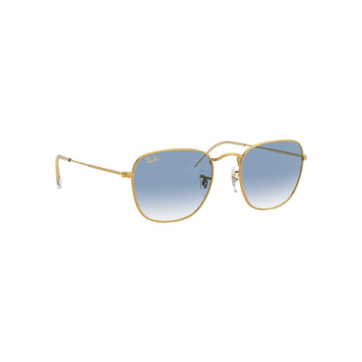 Frank Legend Gold Sunglasses in Gold and Light Blue | Ray-Ban®