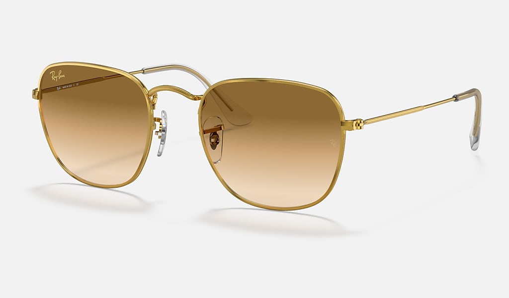 dump vaak onszelf Frank Legend Gold Sunglasses in Gold and Light Brown | Ray-Ban®