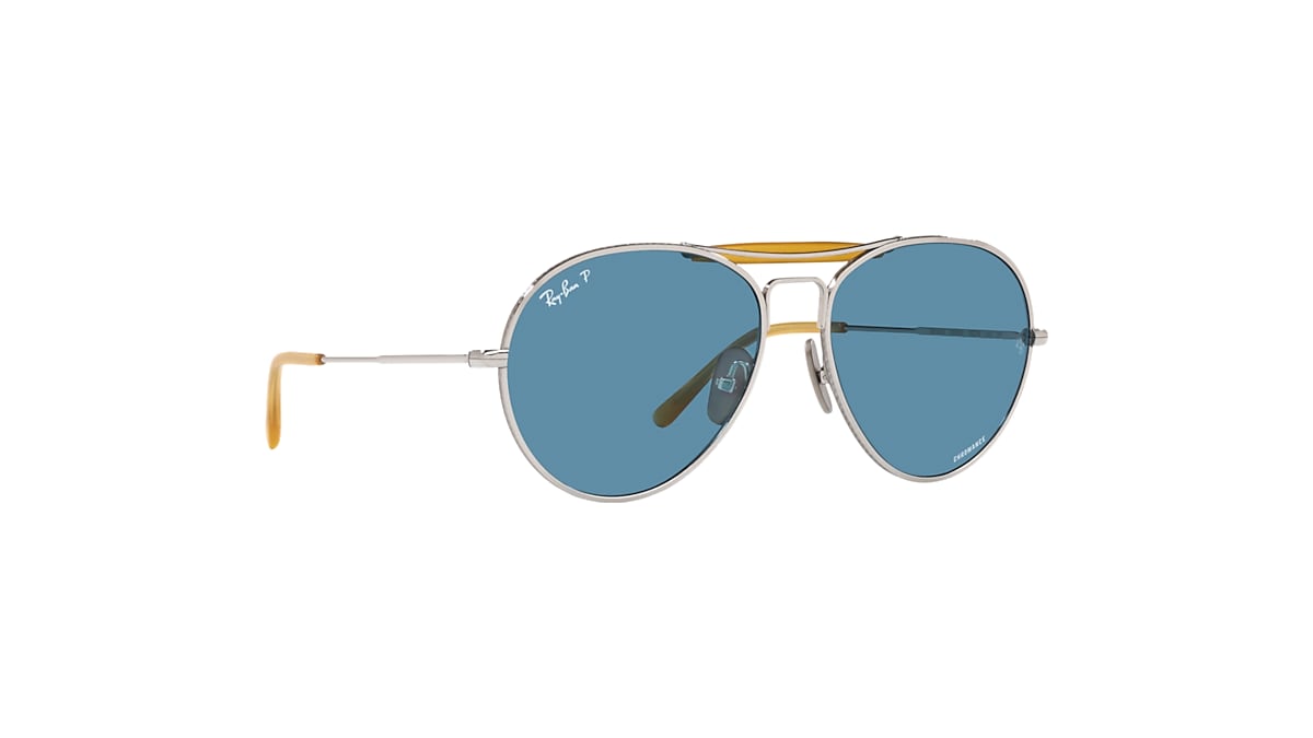 RB8063 TITANIUM Sunglasses in Silver and Blue - RB8063 | Ray-Ban® US