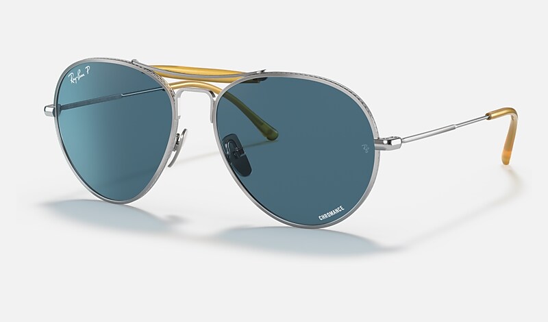 RB8063 TITANIUM Sunglasses in Silver and Blue - RB8063 | Ray-Ban® EU