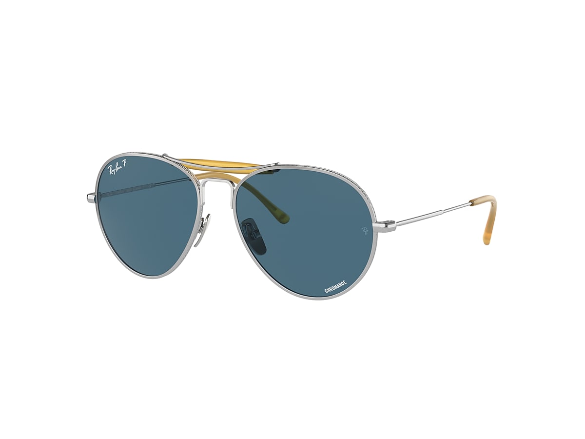 RB8063 TITANIUM Sunglasses in Silver and Blue - RB8063 | Ray-Ban® EU