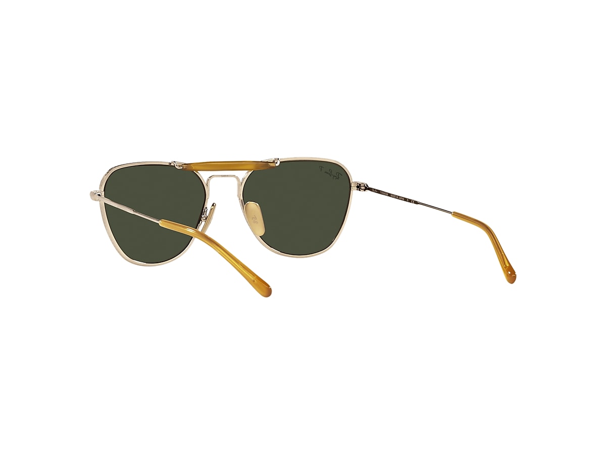 RB8064 TITANIUM Sunglasses in Gold and Dark Green - RB8064 | Ray