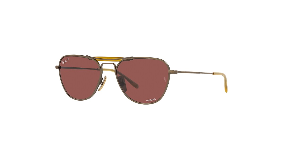 RB8064 TITANIUM Sunglasses in Antique Gold and Violet - RB8064 