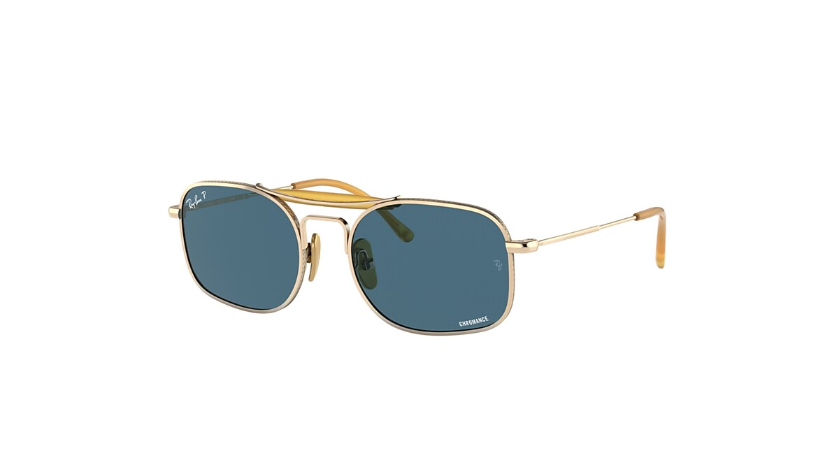 RB8062 TITANIUM Sunglasses in Gold and Blue - RB8062 | Ray