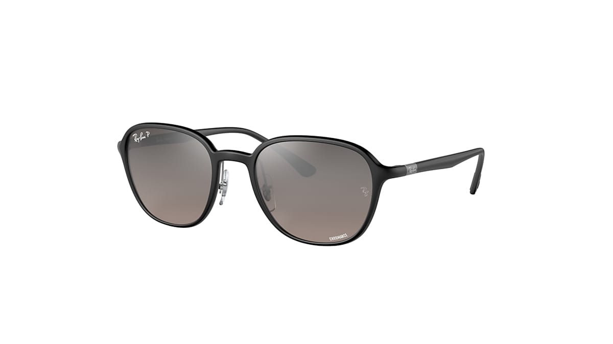 RB4341CH CHROMANCE Sunglasses in Black and Silver - Ray-Ban