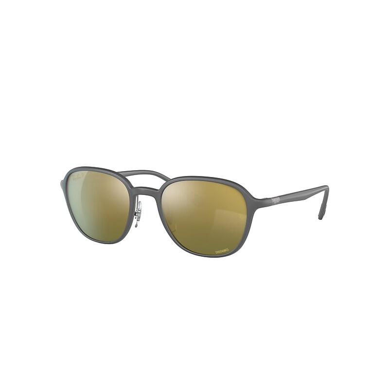 Ray-Ban Rb4341ch Chromance Sunglasses Grey Frame Green Lenses Polarized 51-20 product image