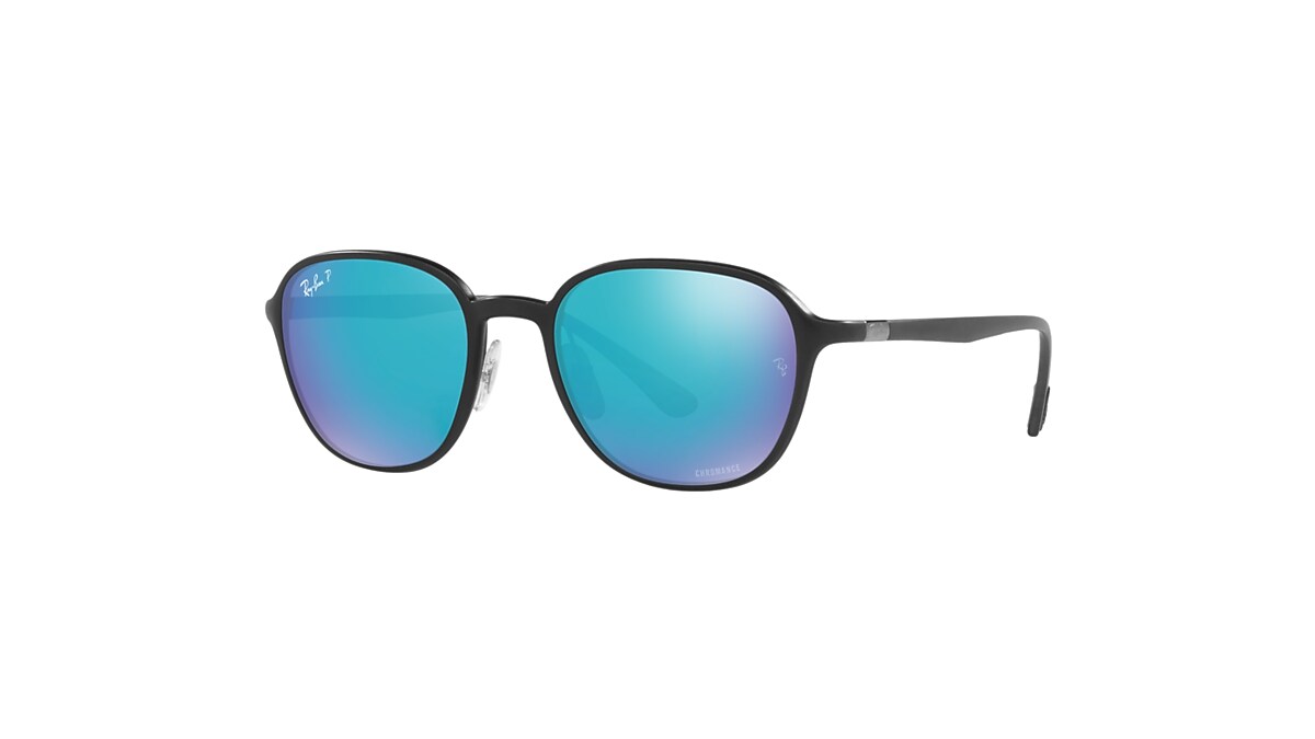 RB4341CH CHROMANCE Sunglasses in Black and Blue - Ray-Ban