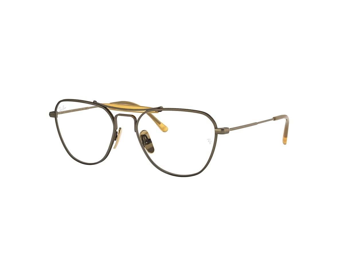 RB8064 TITANIUM OPTICS Eyeglasses with Antique Gold Frame 