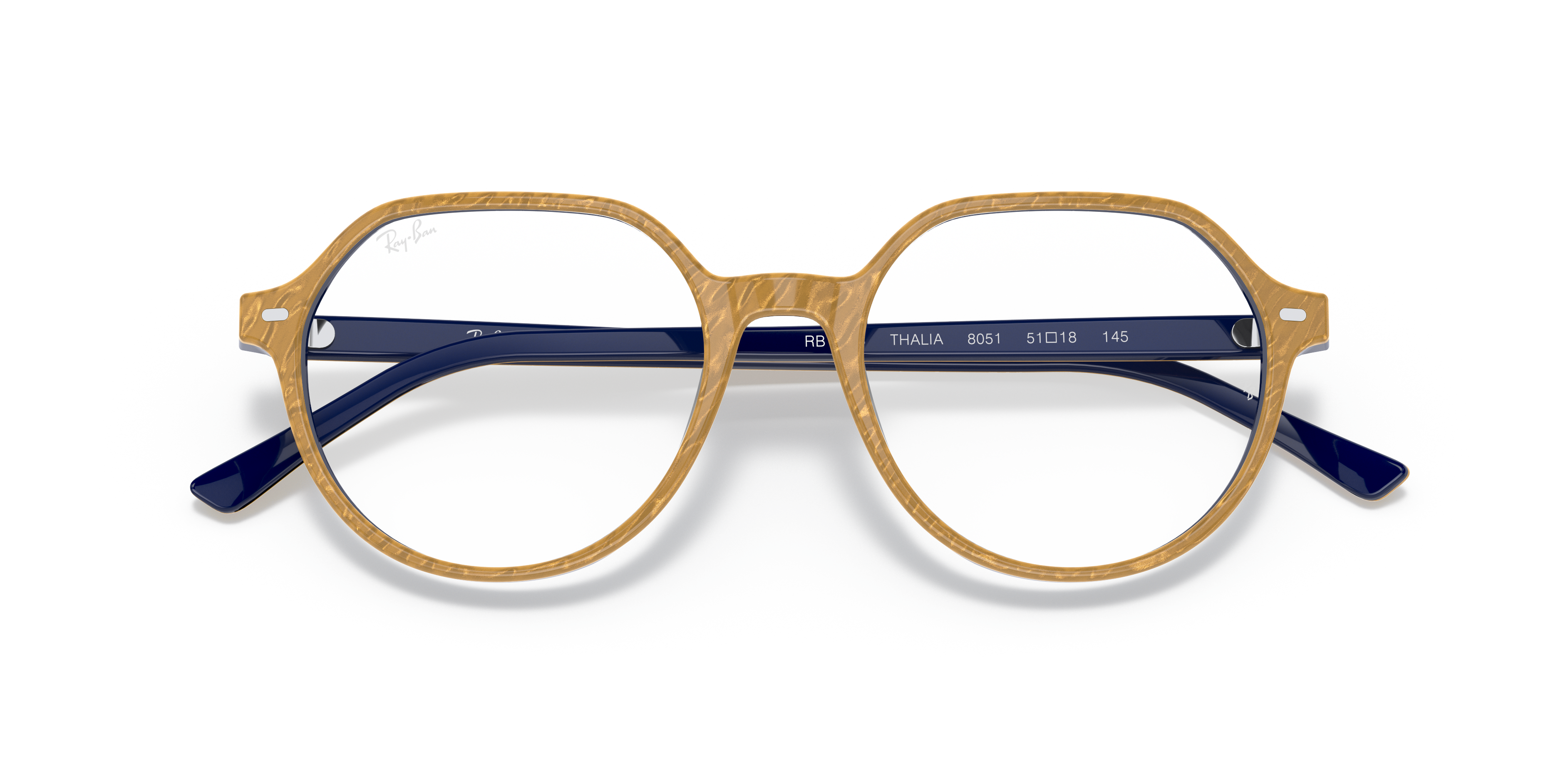 Thalia Optics brillen met Gekreukt beige montuur | Ray-Ban®