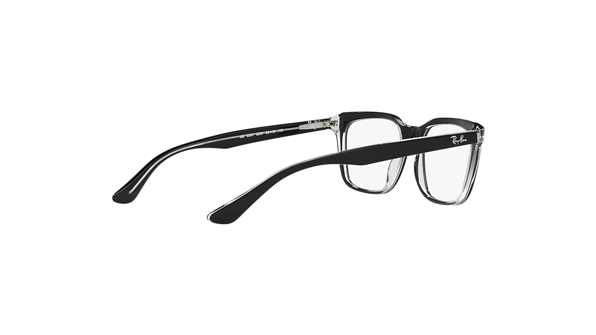 RB5391 OPTICS Eyeglasses with Black On Transparent Frame - RB5391