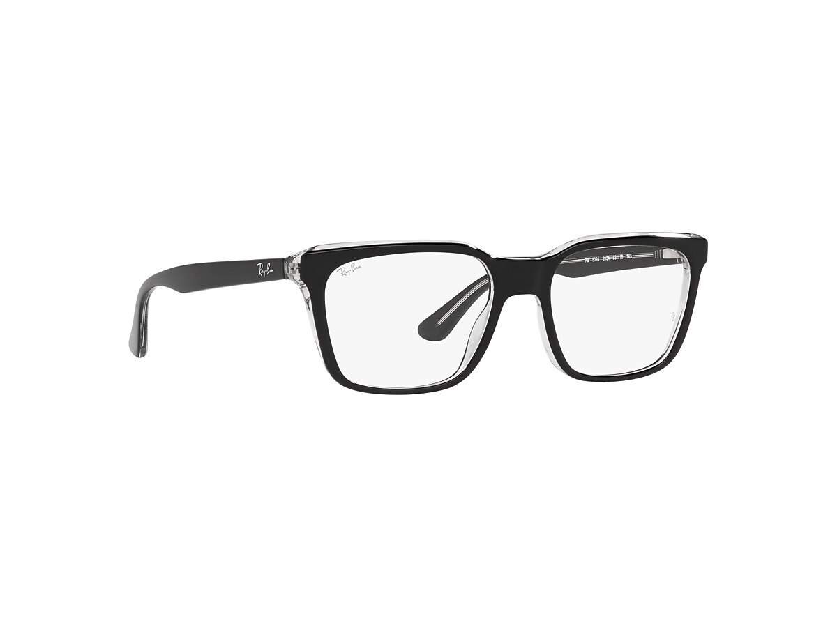 RB5391 OPTICS Eyeglasses with Black On Transparent Frame - RB5391