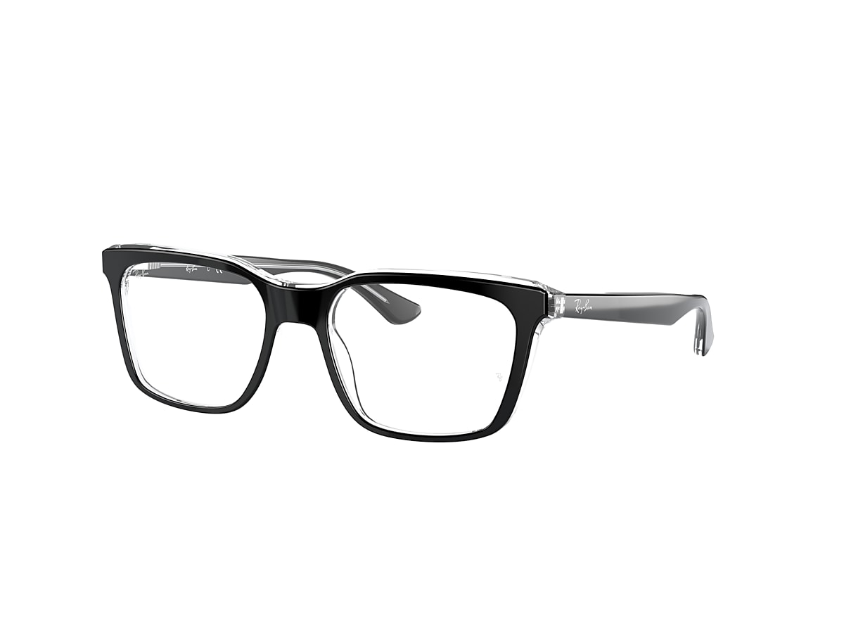 RB5391 OPTICS Eyeglasses with Black On Transparent Frame