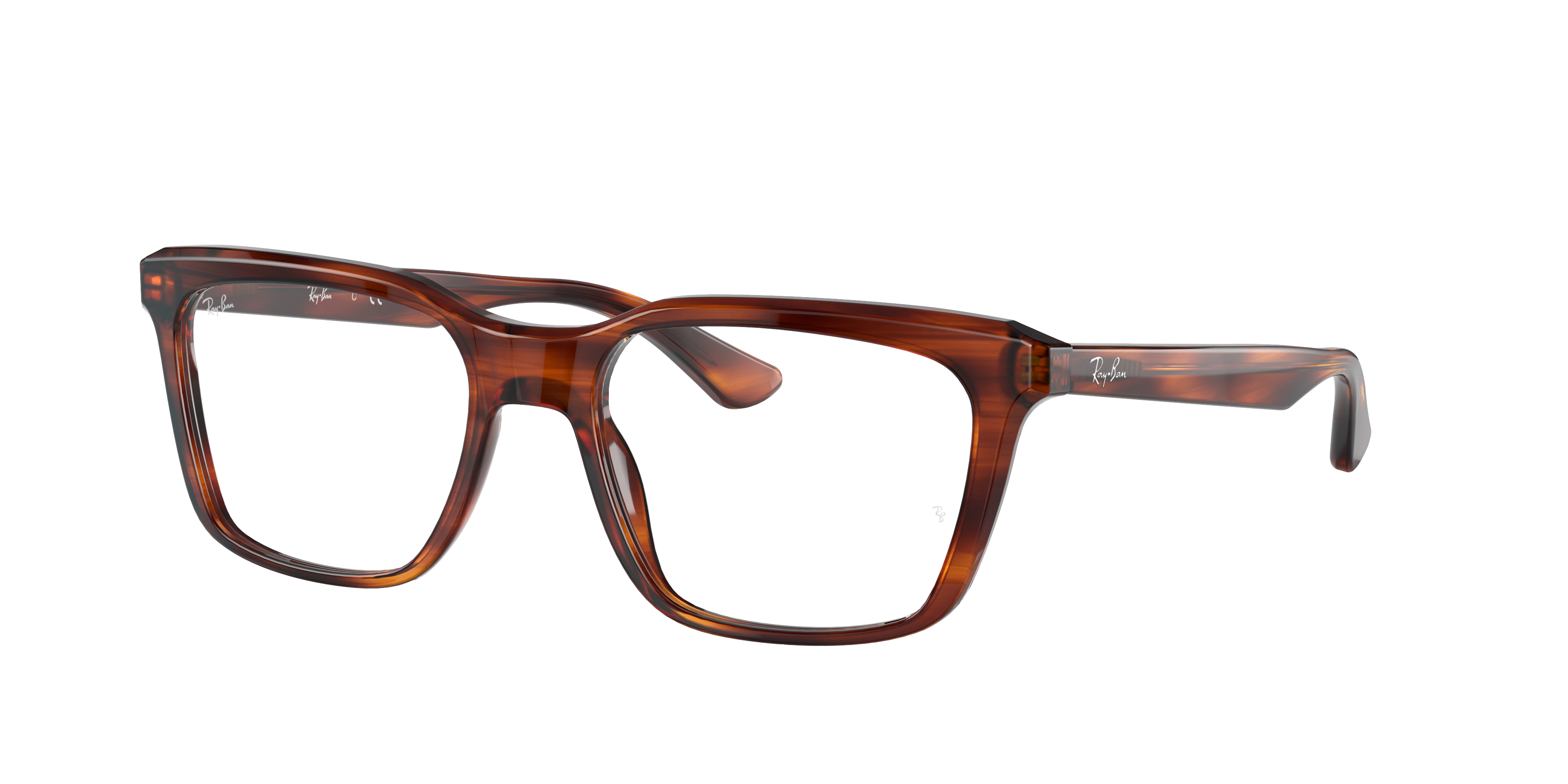 Ray Ban Rb5391 Eyeglasses Tortoise Frame Clear Lenses Polarized 51-18 In Havana Gestreift