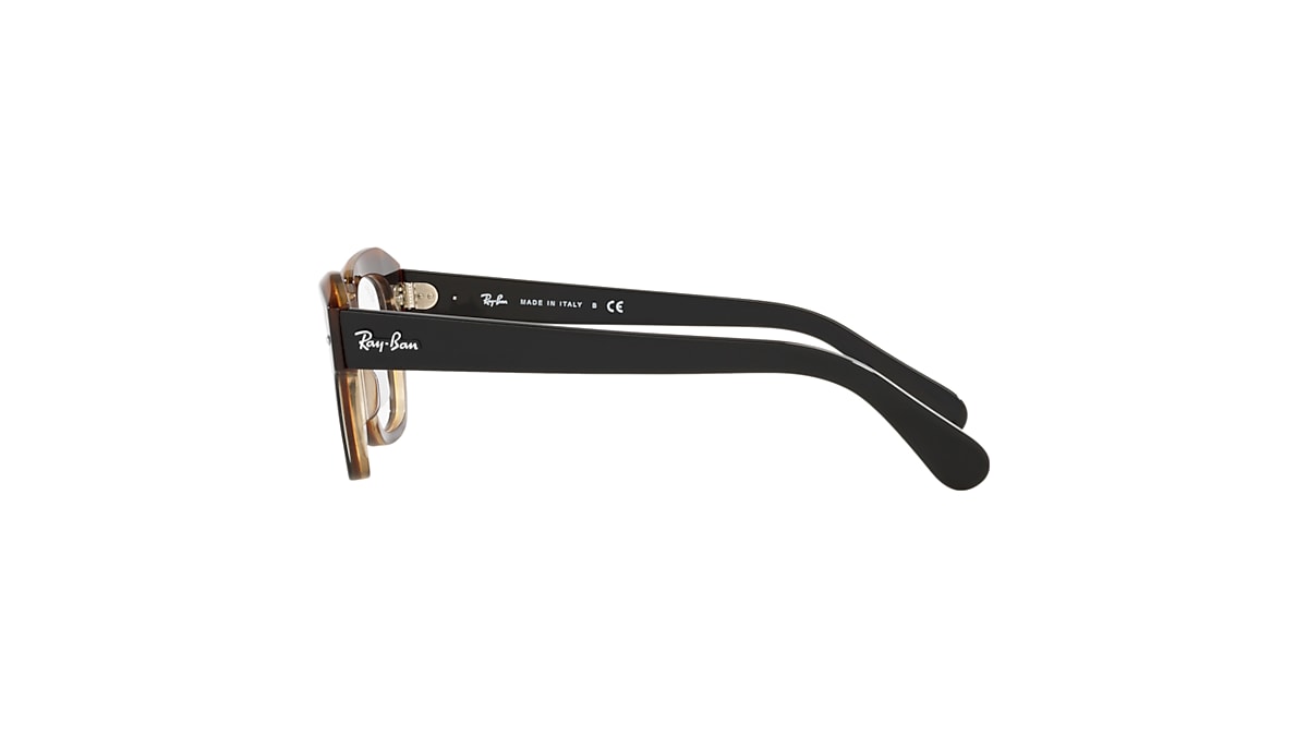 STATE STREET OPTICS Eyeglasses with Black On Brown Frame - RB5486 