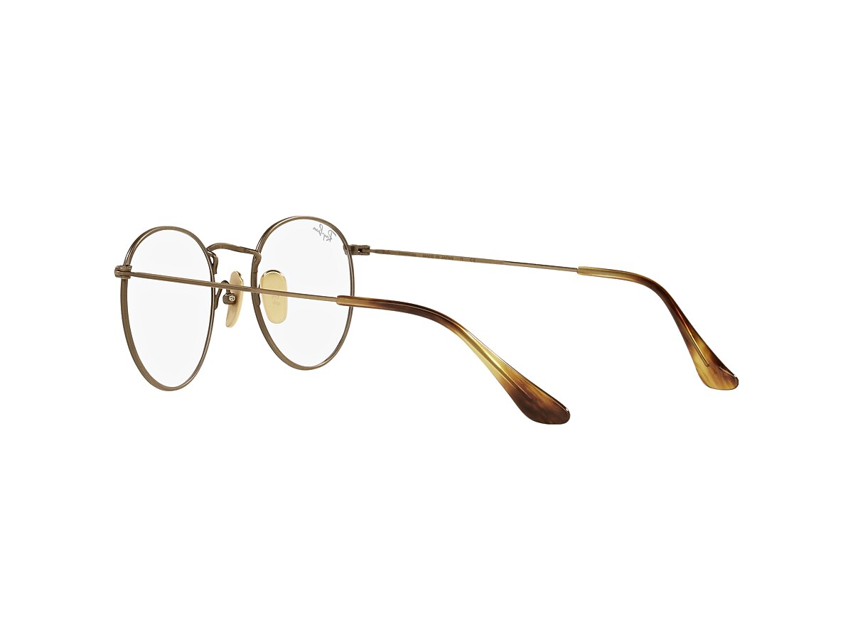 ROUND TITANIUM OPTICS Eyeglasses with Antique Gold Frame