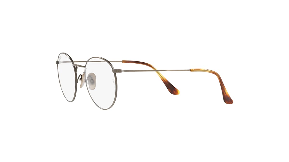 ROUND TITANIUM OPTICS Eyeglasses with Gunmetal Frame - RB8247V