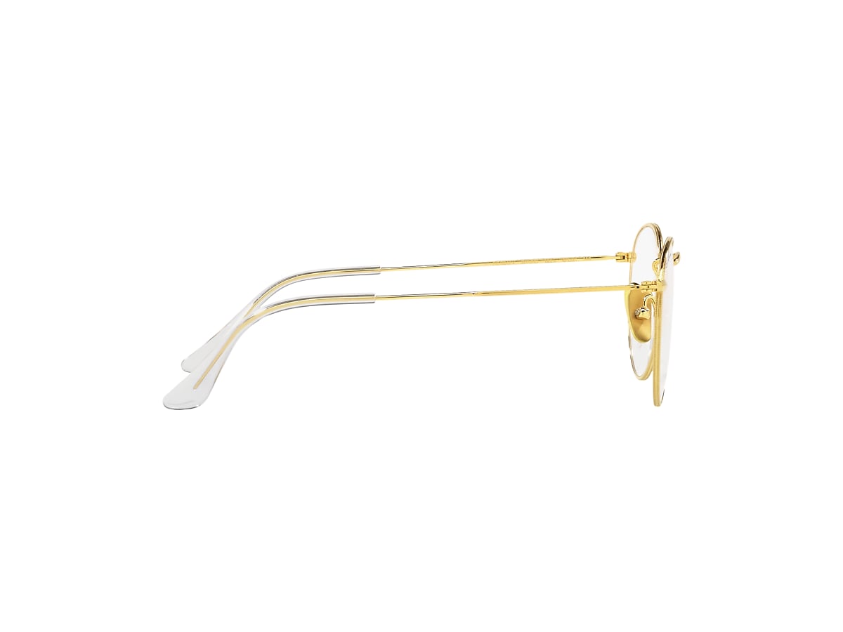 ROUND TITANIUM OPTICS Eyeglasses with Gold Frame - RB8247V | Ray