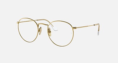 ROUND TITANIUM OPTICS Eyeglasses with Silver Frame - RB8247V