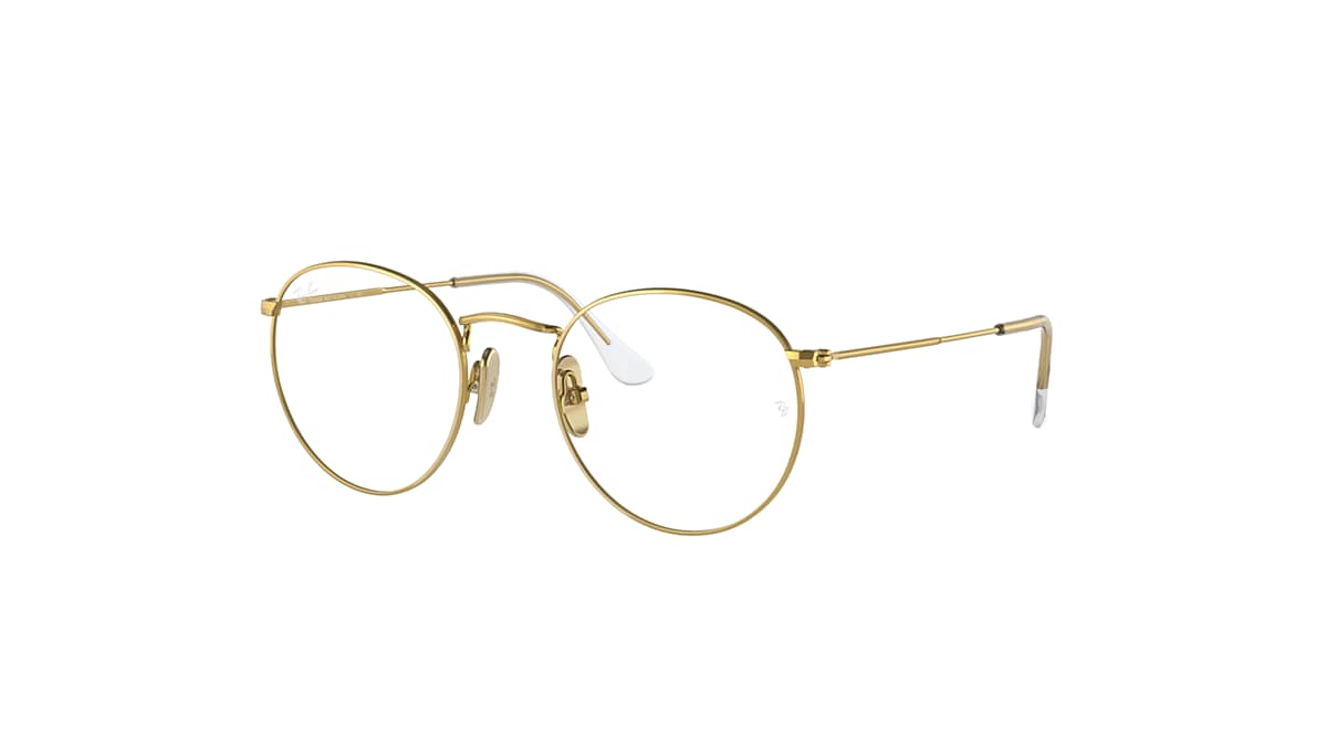 ROUND TITANIUM OPTICS Eyeglasses with Gold Frame