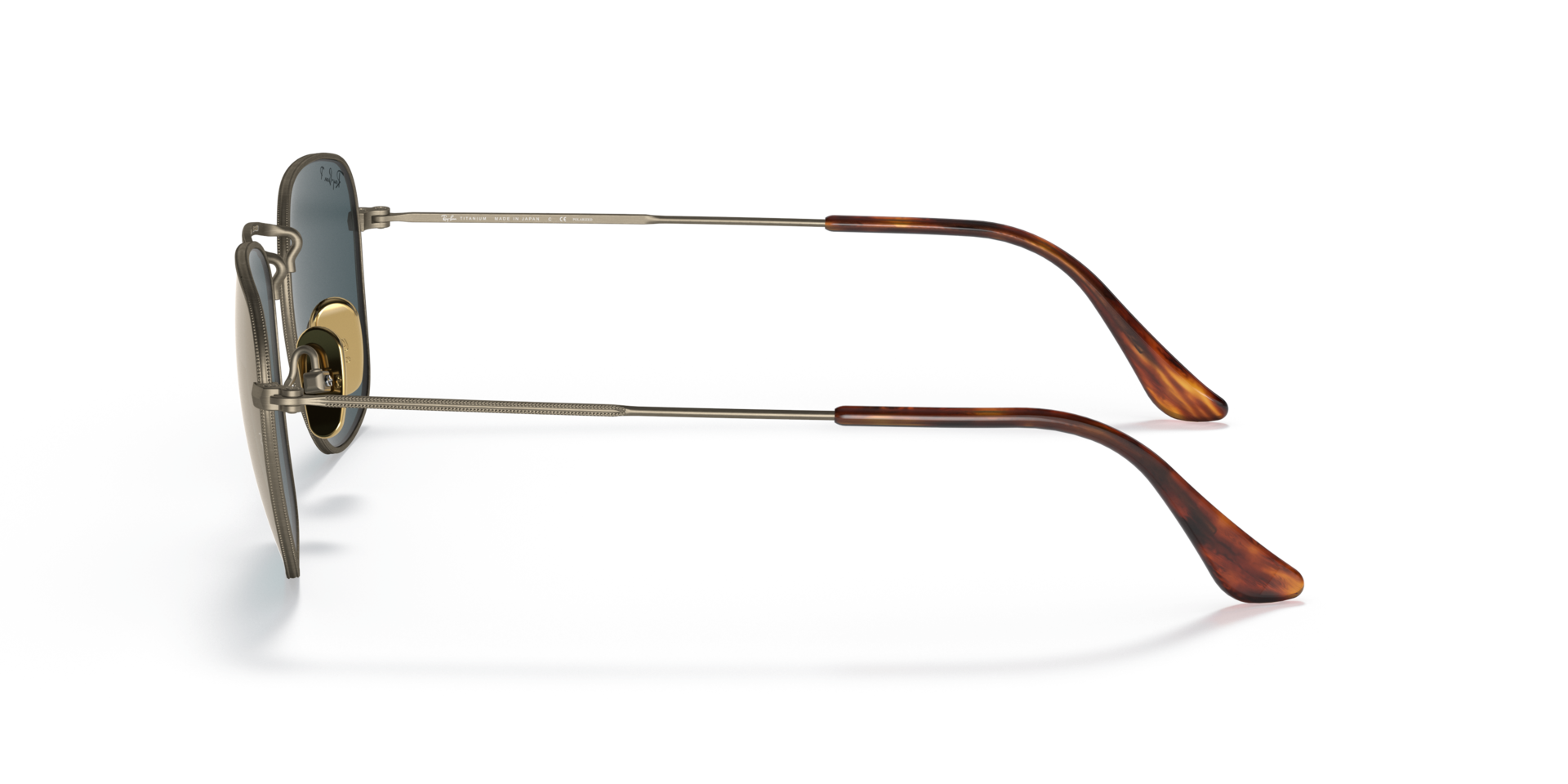 Gafas de Sol Frank Titanium en Oro y Azul | Ray-Ban®